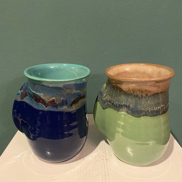 Neher Clay in Motion Mossy Creek Pottery Hand Warmer Mugs - Set of 2 - Picture 4 of 8